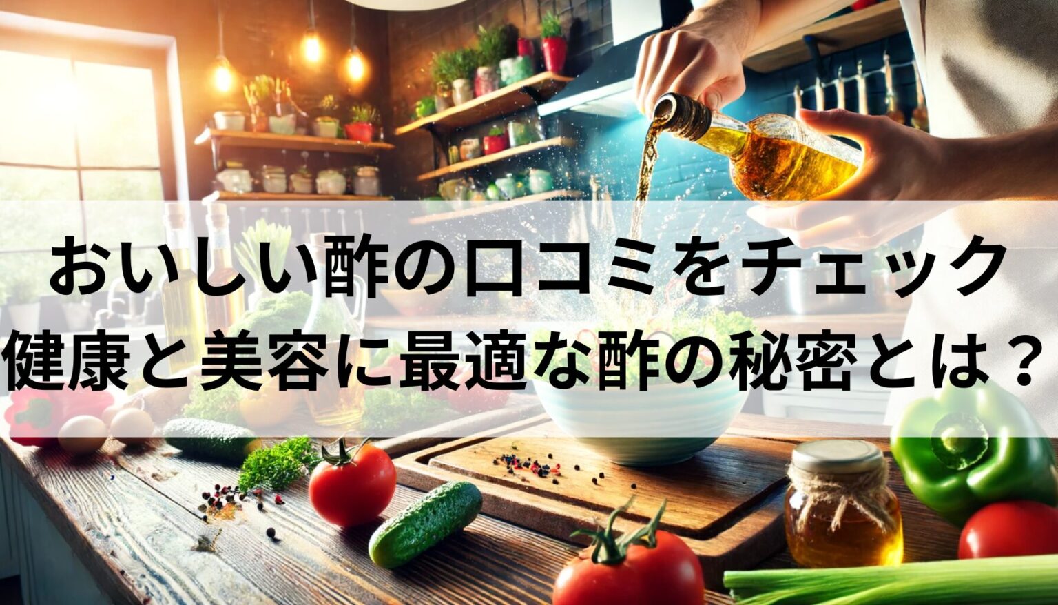 おいしい酢の口コミをチェック！健康と美容に最適な酢の秘密とは？